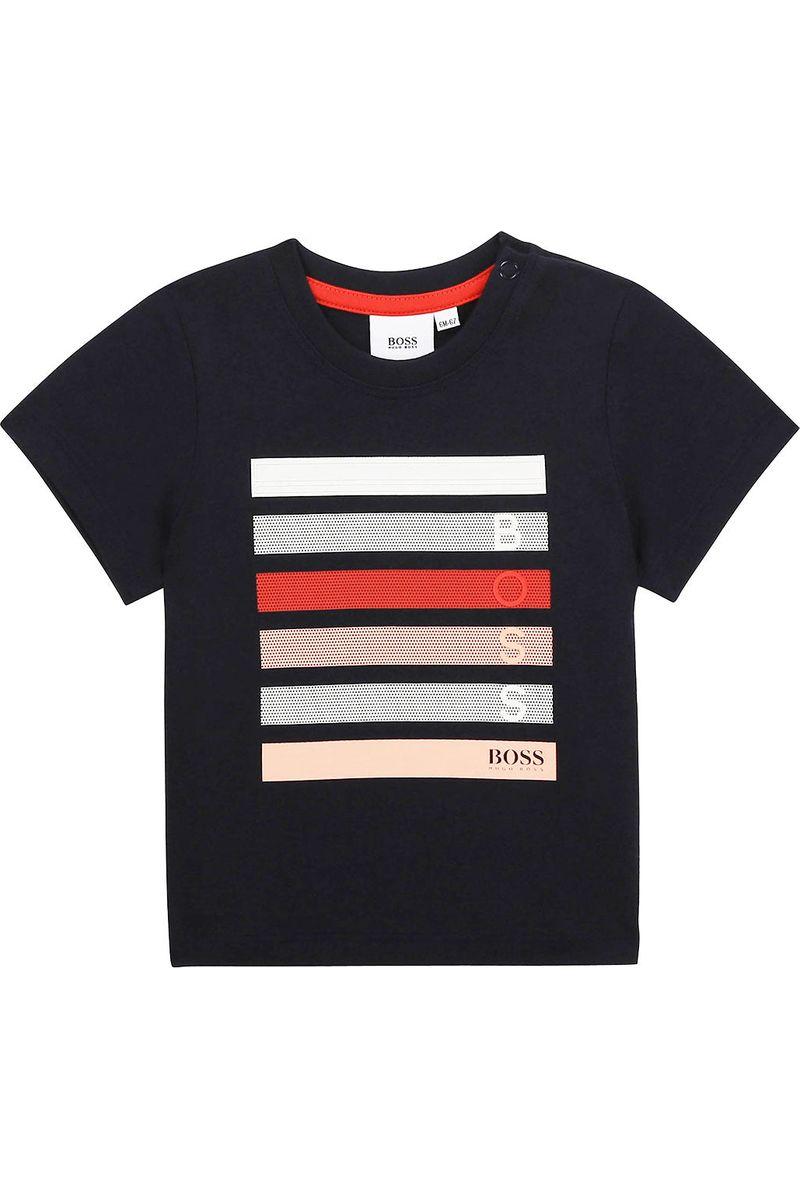 טישרט HUGO BOSS פסים באמצע לתינוקות
