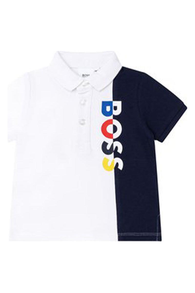 חולצת פולו שרוול קצר HUGO BOSS PIQUE FANCY לתינוקות