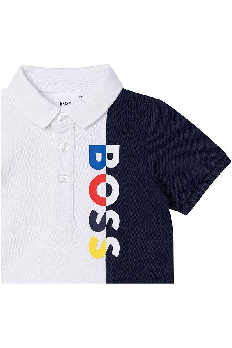 חולצת פולו שרוול קצר HUGO BOSS PIQUE FANCY לתינוקות