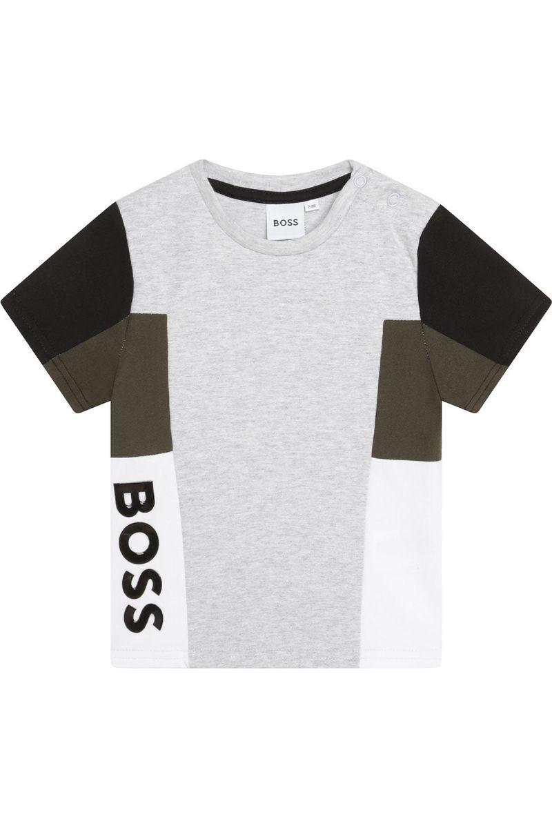 חולצת טי שרט BOSS לוגו אנכי לתינוקות