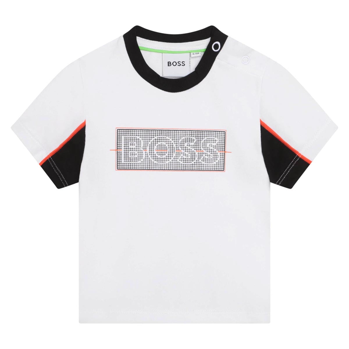 חולצת טי שרט BOSS לוגו רשת לתינוקות