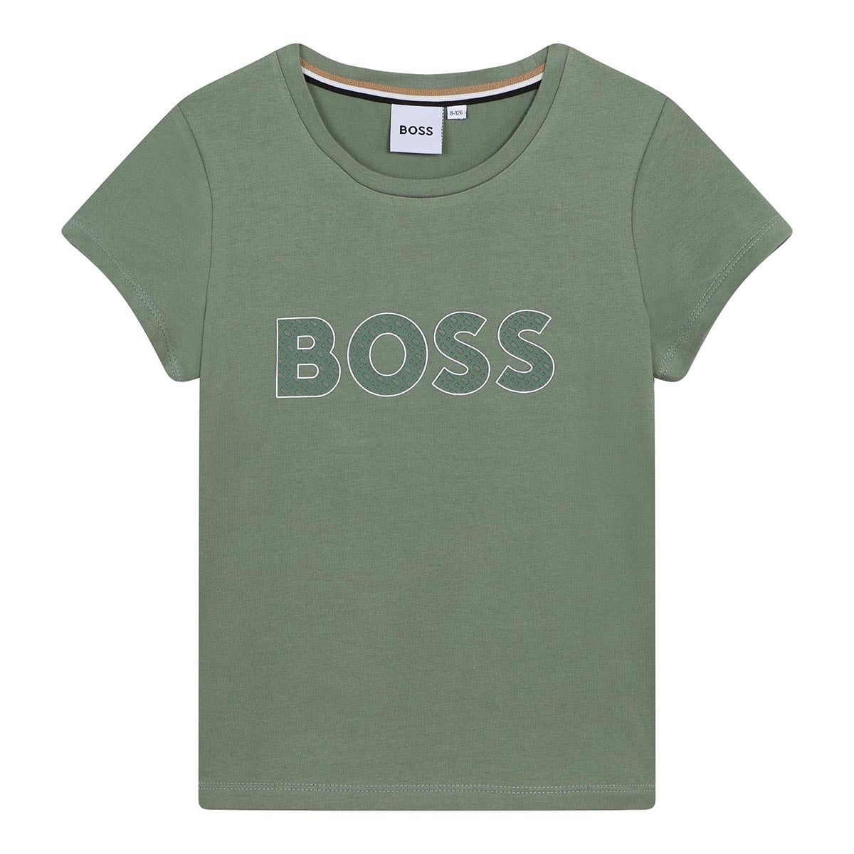 חולצת טי שרט BOSS הדפס לוגו לילדות