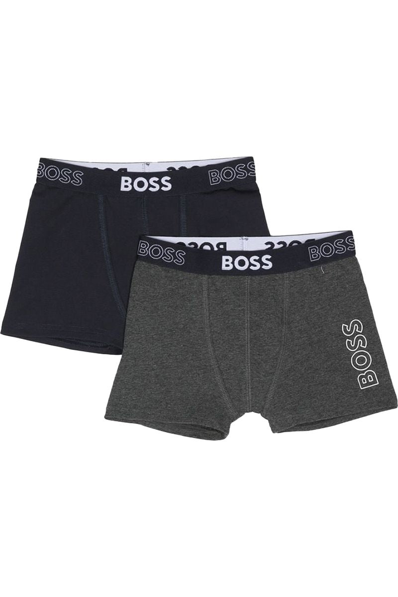 מארז 2 בוקסרים BOSS הדפס לוגו לילדים