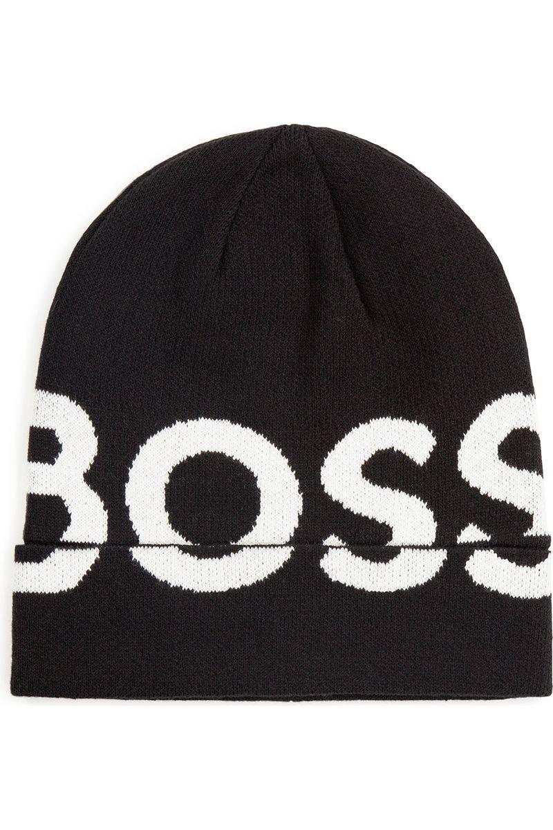 כובע צמר BOSS לוגו מוגדל לילדים