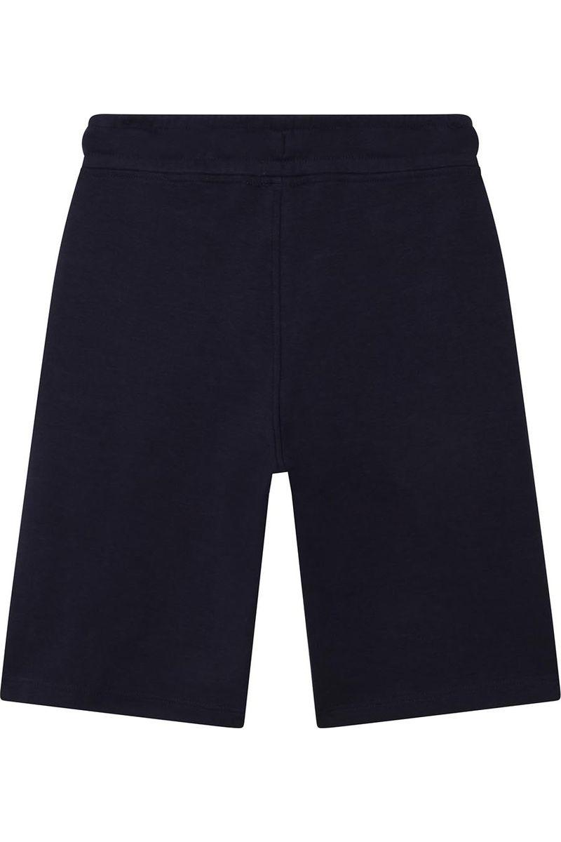 מכנסי ברמודה BOSS פסי צבע מקדימה לילדים