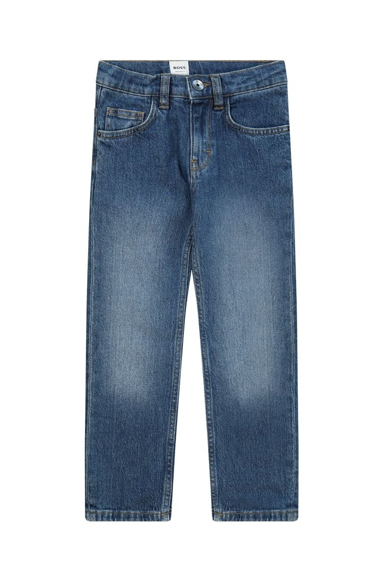 מכנסי ג'ינס BOSS בהירים לילדים Blue / 4Y