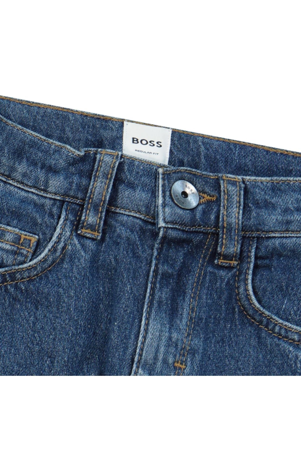 מכנסי ג'ינס BOSS בהירים לילדים Blue / 4Y