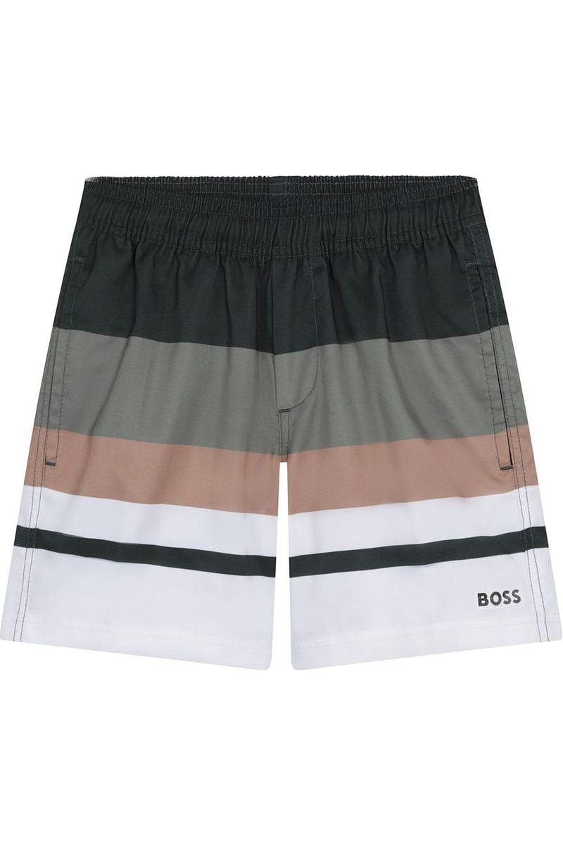 מכנסי שורט ים BOSS פסים לילדים