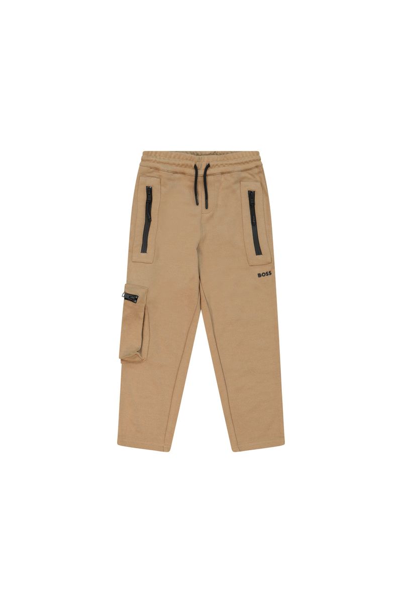 מכנסי BOSS ספורט אלגנט לילדים Brown / 4Y