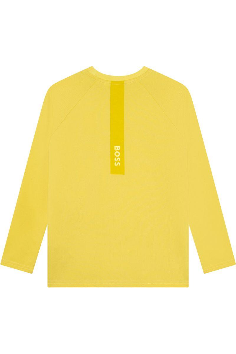 חולצת טי שרט BOSS פס לוגו לילדים