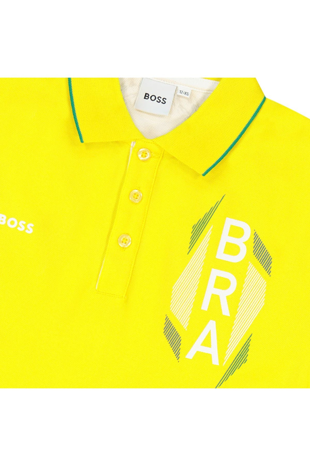 חולצת צווארון BOSS WORLD CUP לילדים Yellow / 4Y