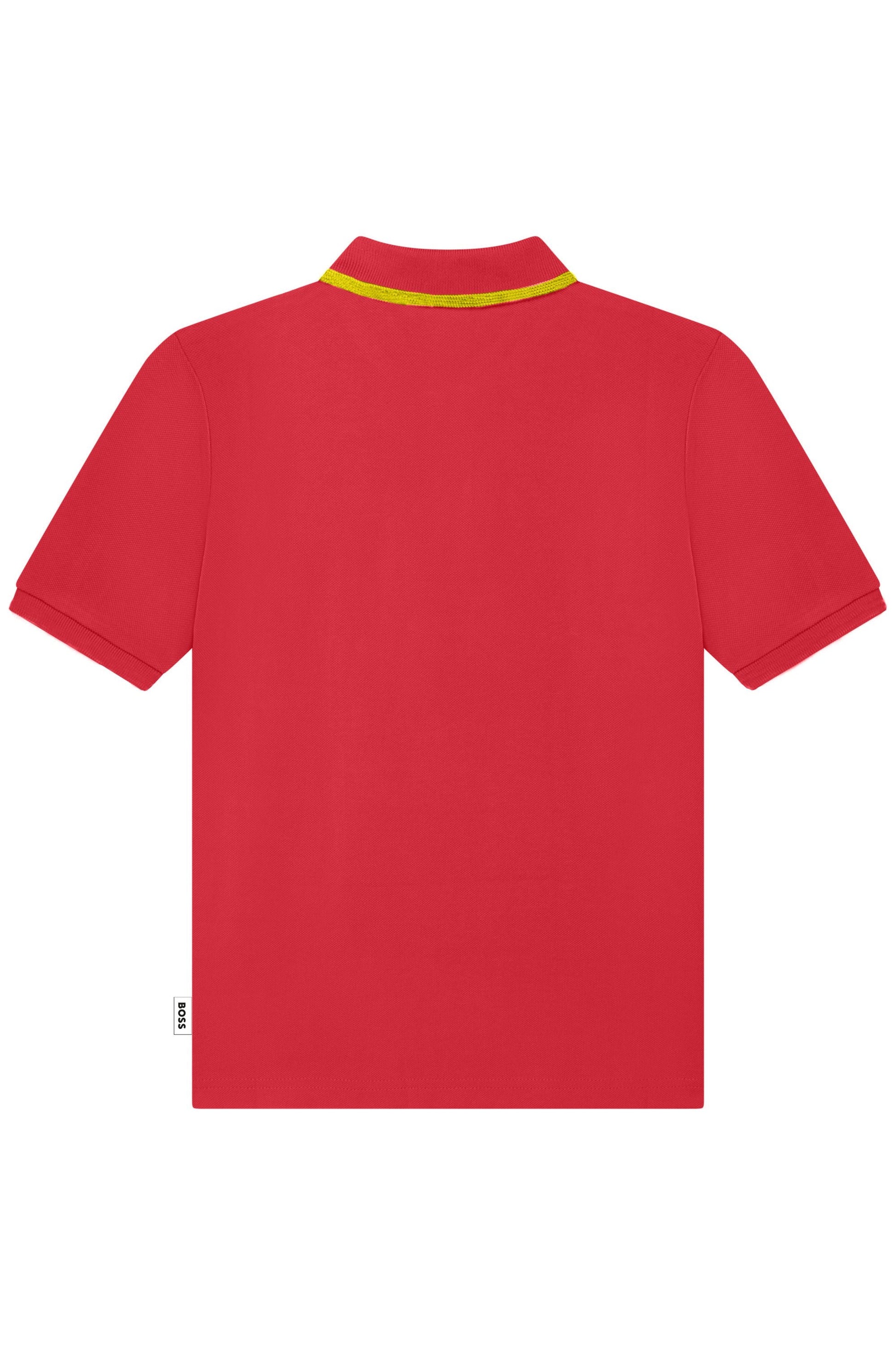 חולצת צווארון BOSS WORLD CUP לילדים Red / 4Y