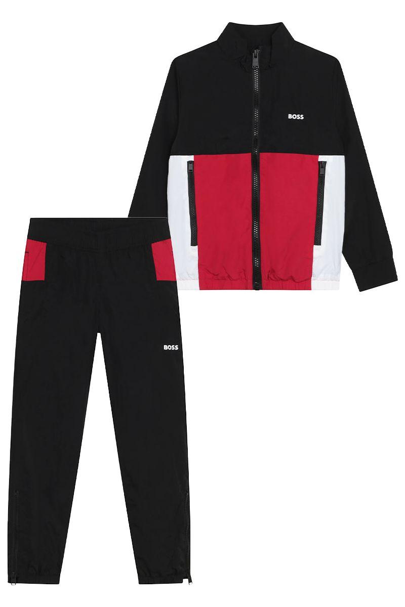 חליפת טרנינג BOSS משולבת צבעים לילדים