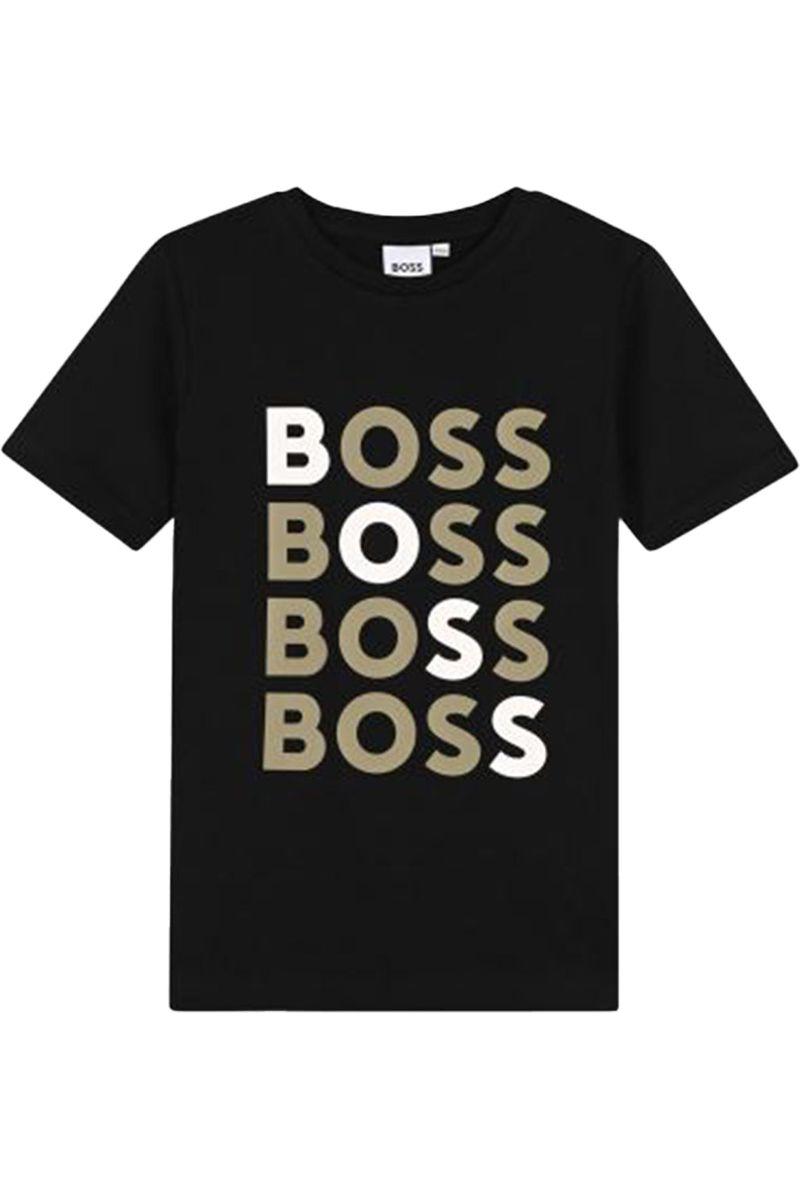 טישירט שרוול קצר HUGO BOSS JERSEY FANCY לילדים