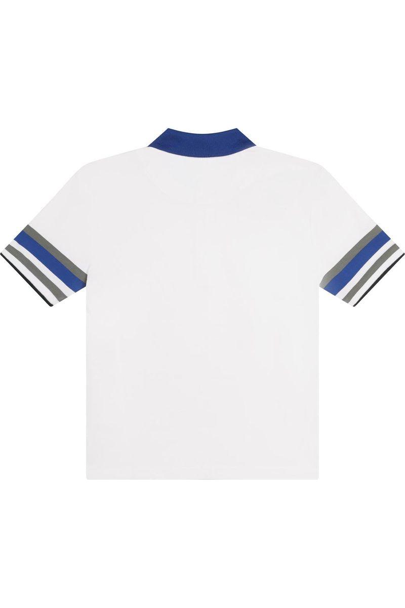 חולצת צווארון BOSS פסים בשרוולים לילדים