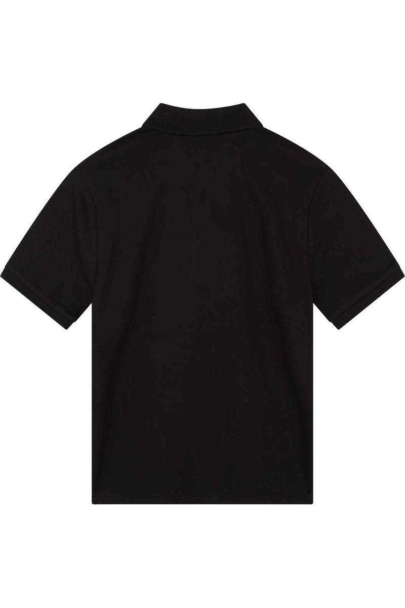 חולצת צווארון BOSS הדפס לוגו מבריק לילדים