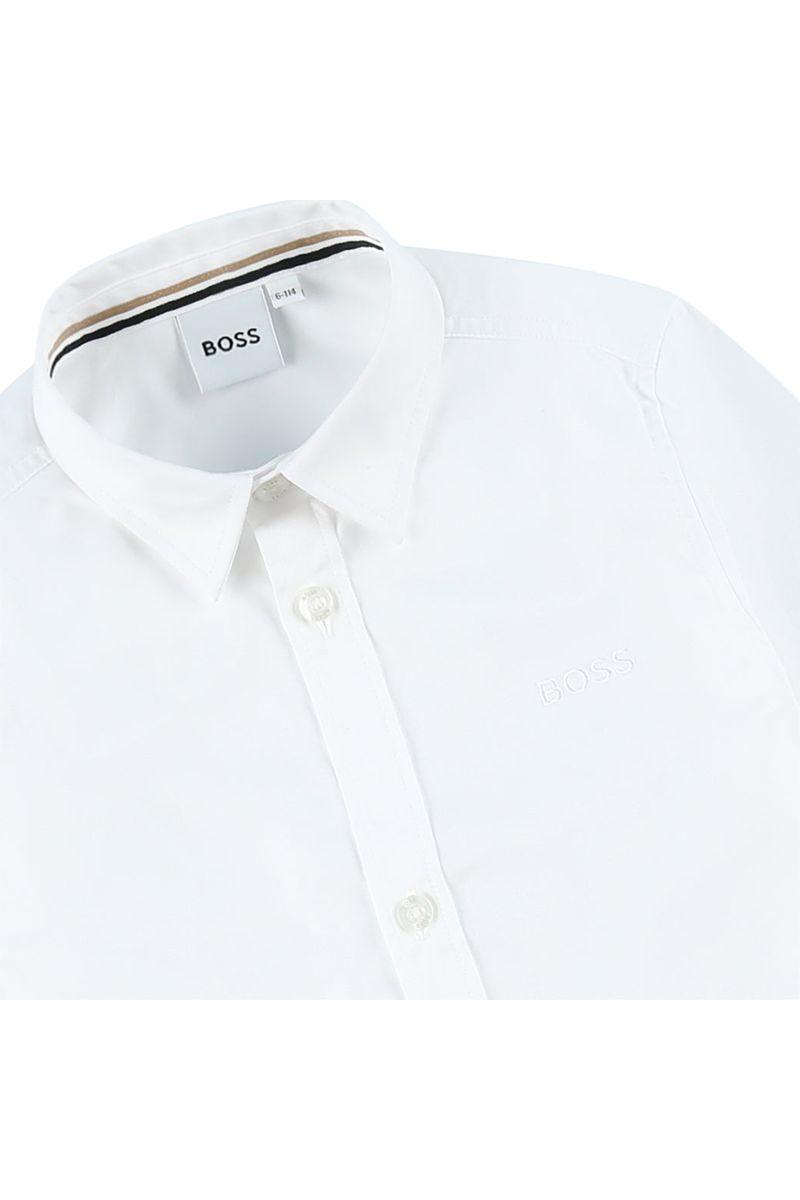 חולצה מכופתרת BOSS ארוכה לילדים