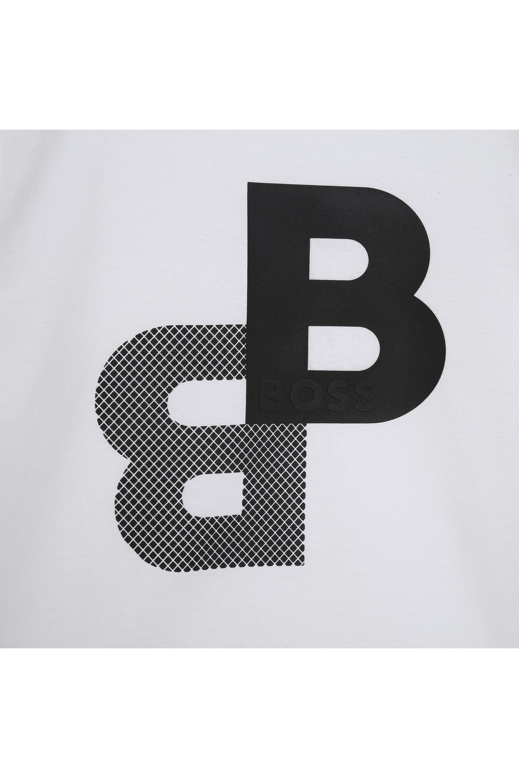 חולצת טי שרט BOSS ממותגת לילדים White / 4Y