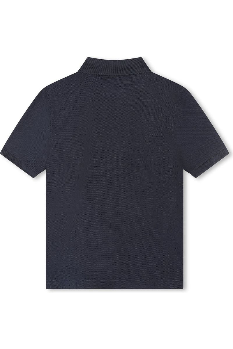 חולצת צווארון BOSS הדפס לוגו לילדים