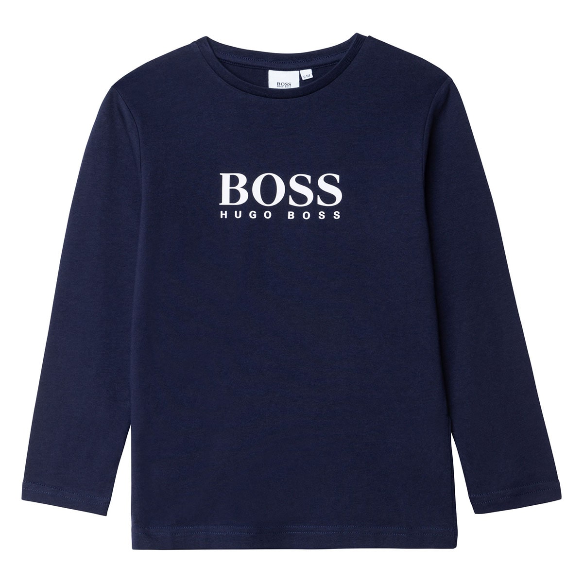 חולצת טי שרט BOSS ארוכה לוגו קלאסי לילדים