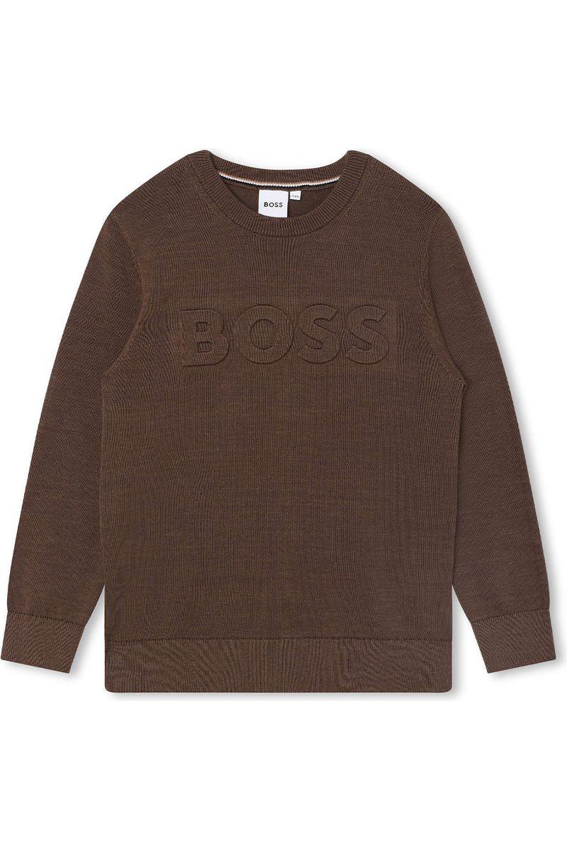 סווטשירט BOSS כיתוב לוגו לילדים