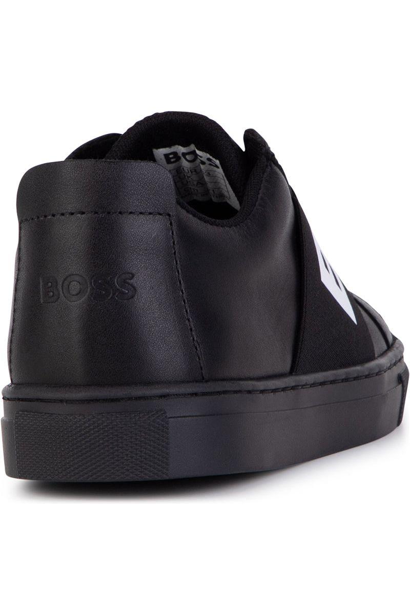 נעלי סליפ און BOSS רצועת לוגו לבן לילדים