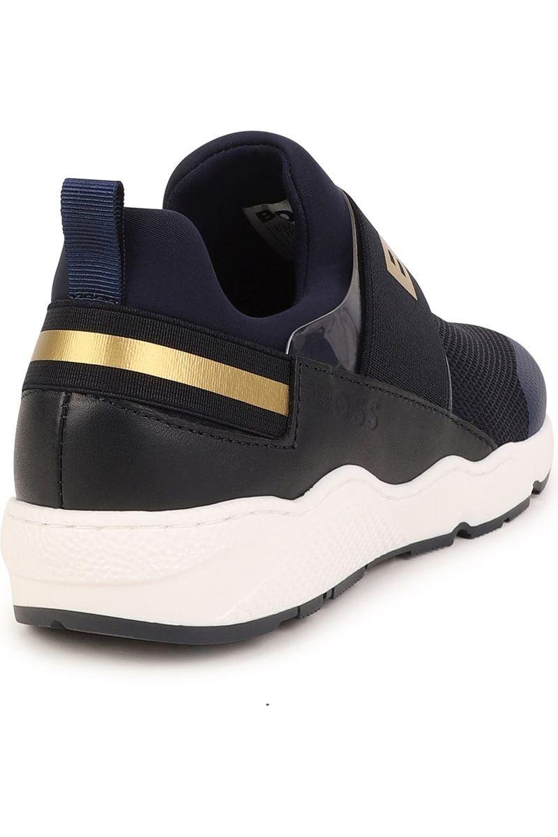 נעלי סליפ און BOSS הדפס לוגו לילדים