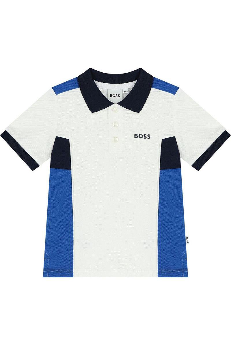חולצת צווארון BOSS קולור בלוק לתינוקות