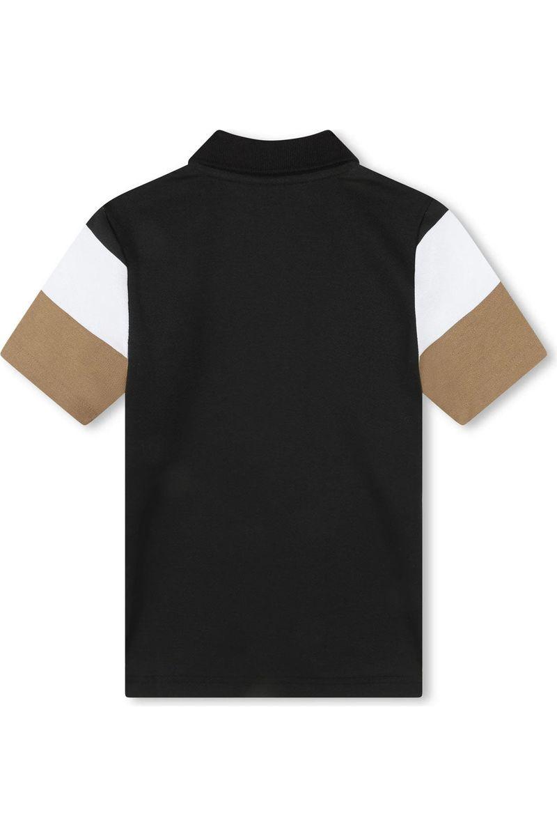 חולצת צווארון BOSS טריקולור לילדים