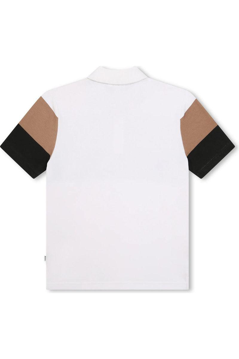 חולצת צווארון BOSS טריקולור לילדים