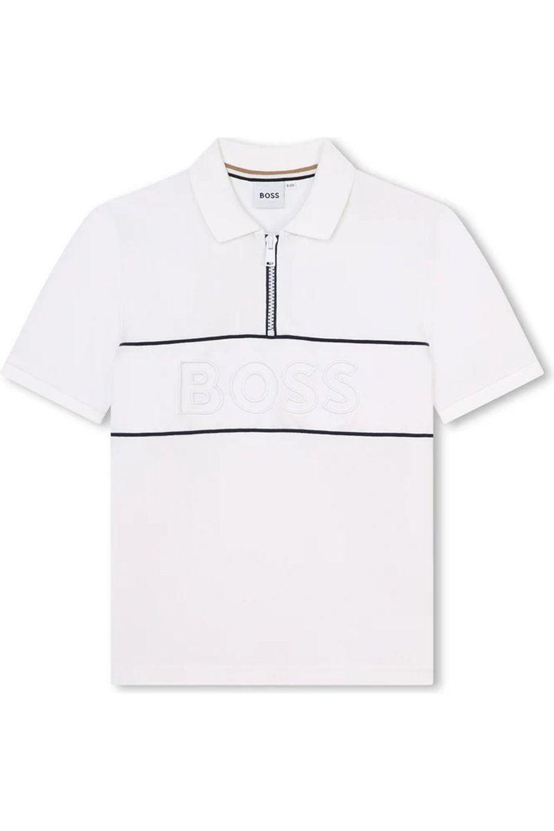 חולצת צווארון BOSS מפתח רוכסן לילדים