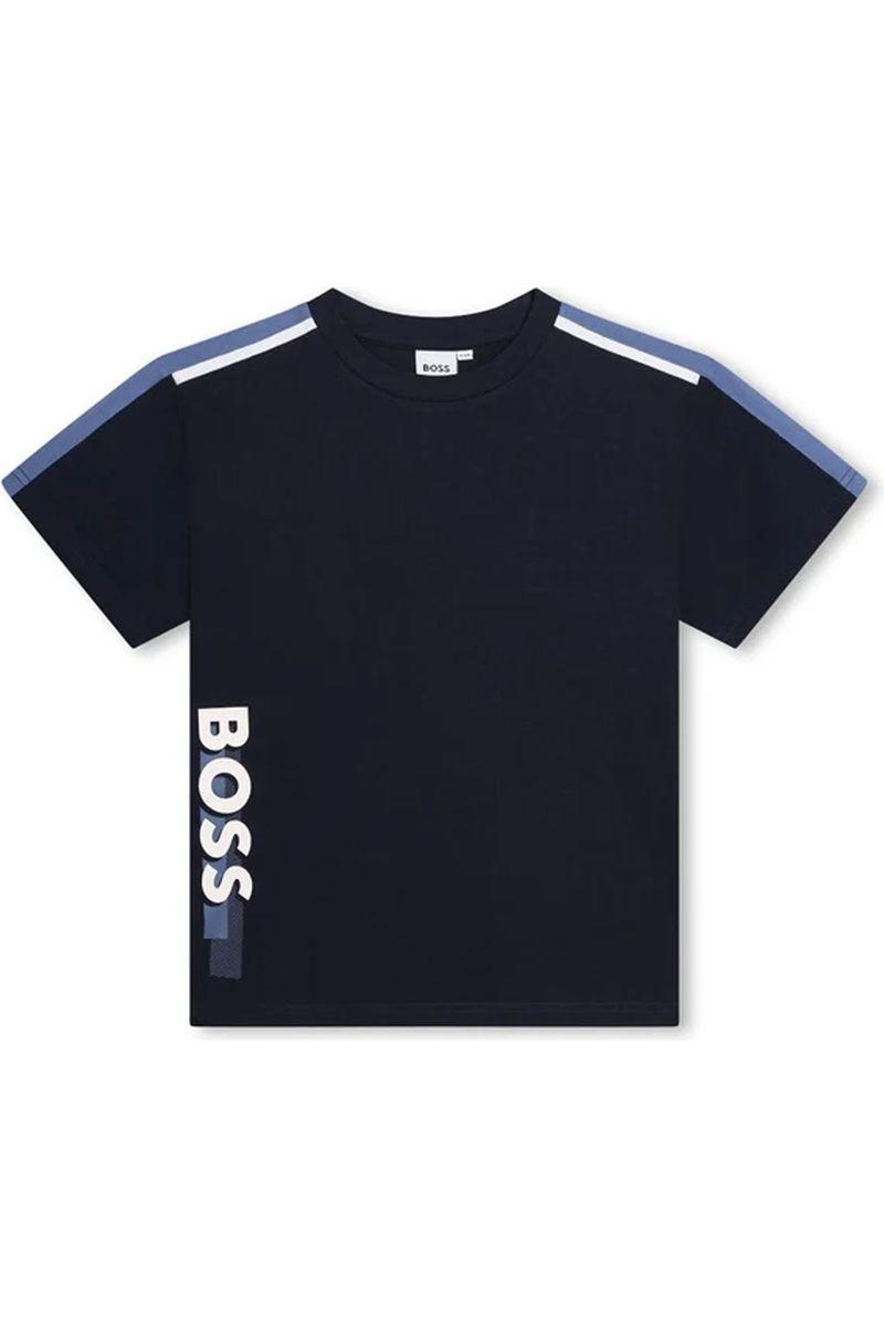 חולצת טי שרט BOSS לוגו בצד לילדים