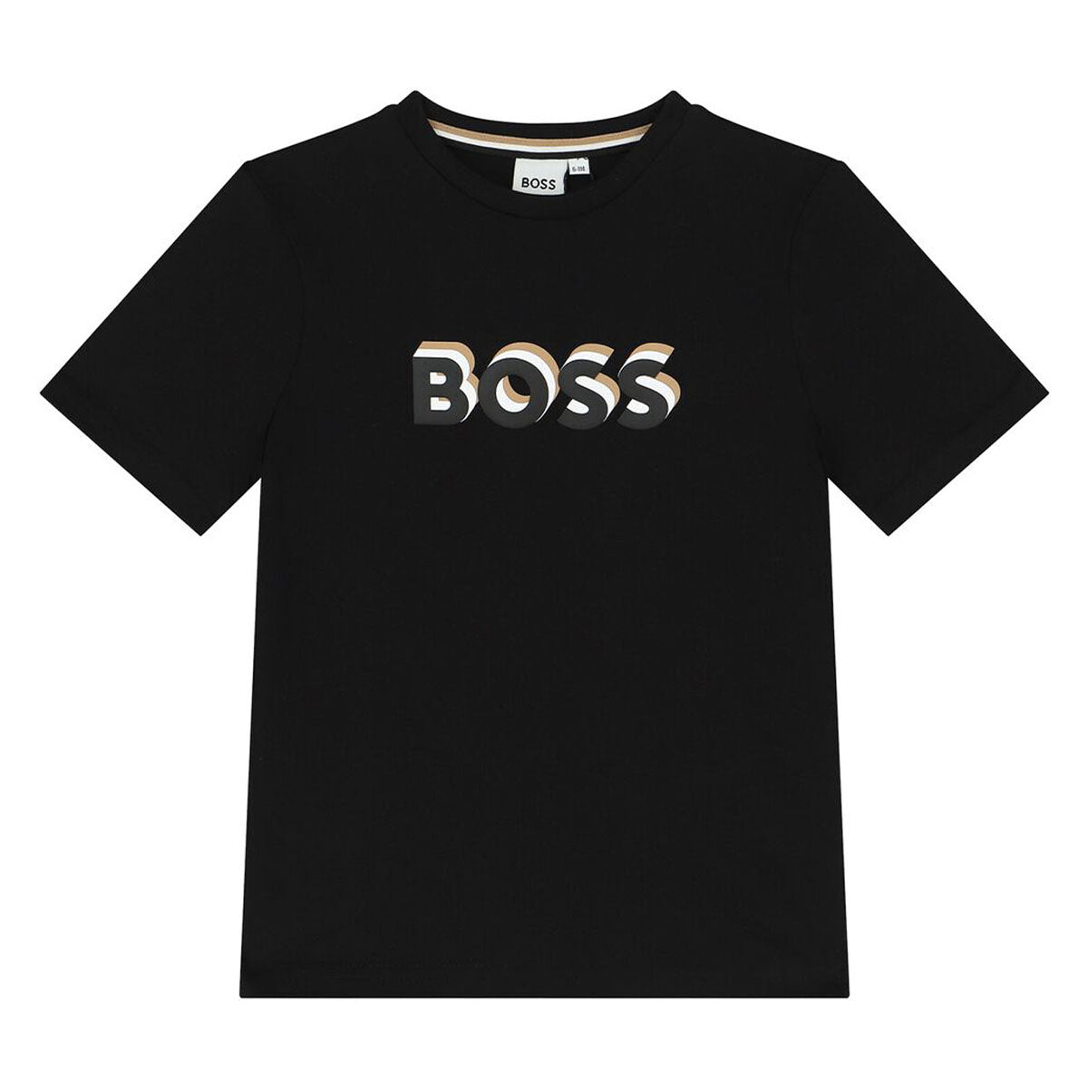 חולצת טי שרט BOSS לוגו מוצלל לילדים