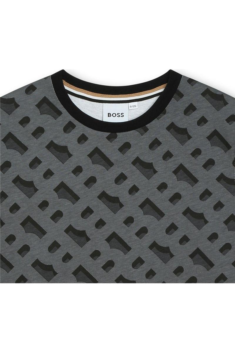 חולצת טי שרט BOSS ממותגת לילדים