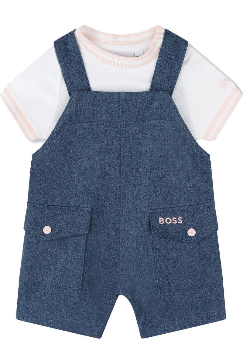 מארז אוברול+טי שרט BOSS לתינוקות