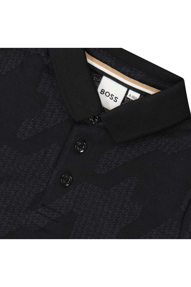 חולצת צווארון BOSS לילדים Black / 4Y