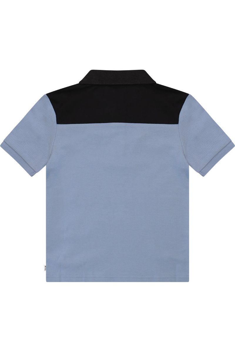 חולצת צווארון BOSS COLOR BLOCK לילדים Blue / 4Y