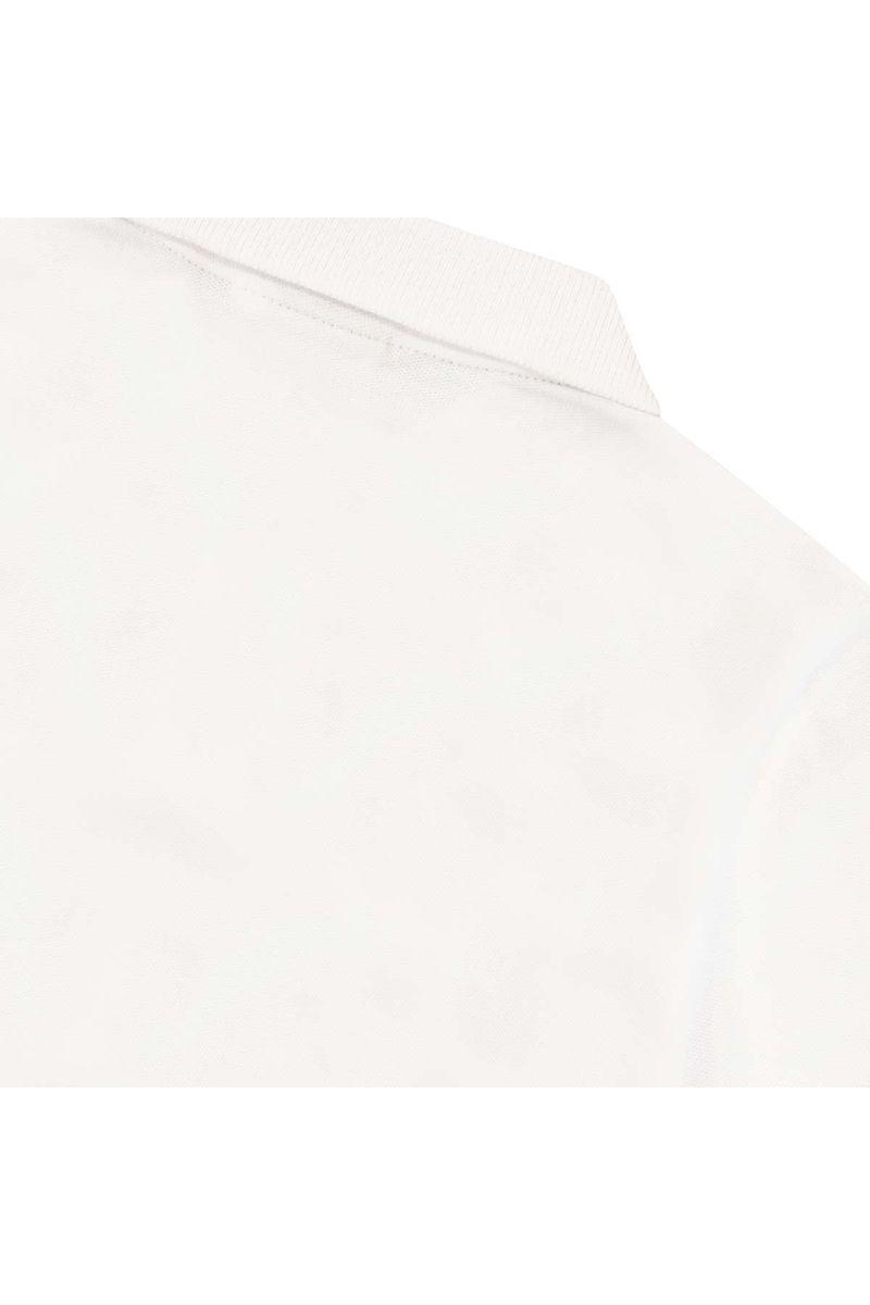 חולצת צווארון BOSS לוגו B כפול בצד לילדים White / 4Y