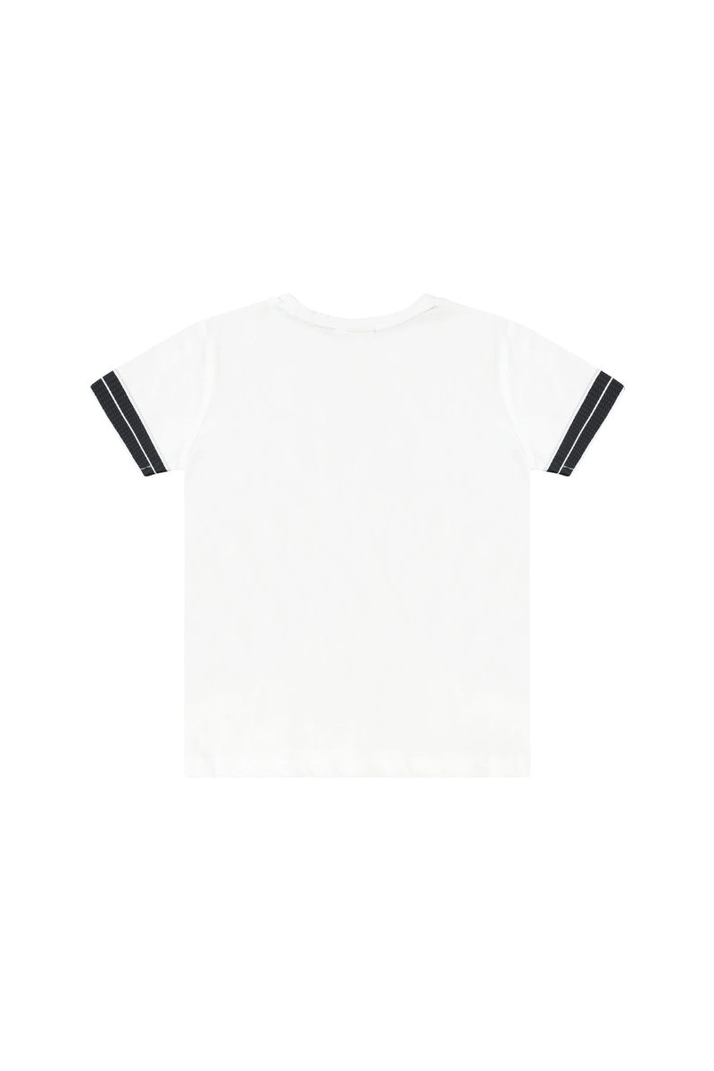 חולצת טישירט BOSS פס בשרוולים לילדים White / 4Y