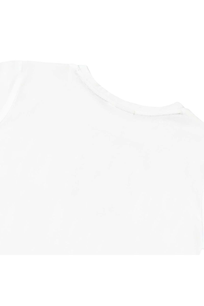 חולצת טישירט BOSS פס בשרוולים לילדים White / 4Y