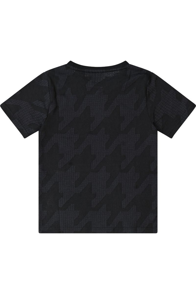 חולצת טישירט BOSS JACQUARD לילדים Black / 4Y