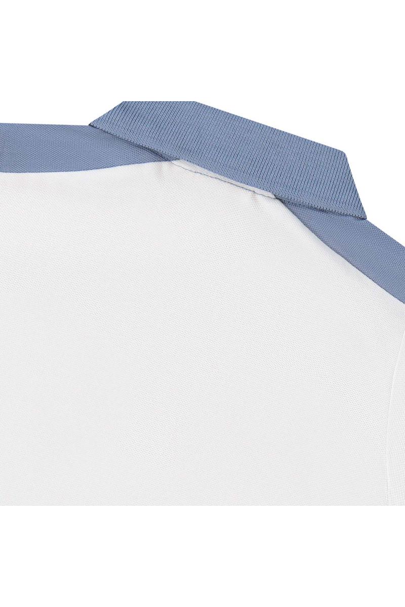 חולצת צווארון BOSS COLOR BLOCK לוגו מותג בצד לתינוקות White / 03M