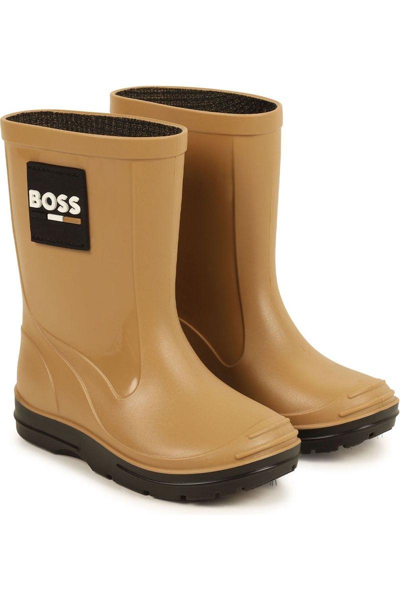 מגפי גשם BOSS לוגו מותג בצד לילדים