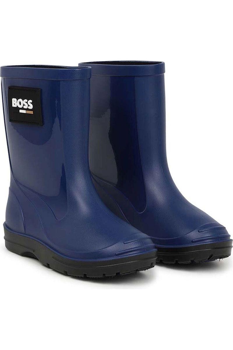 מגפי גשם BOSS לוגו מותג בצד לילדים