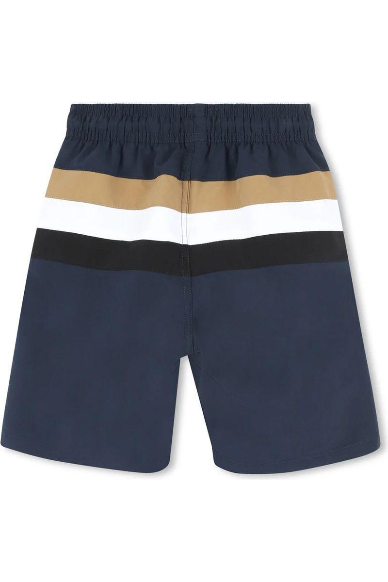 מכנסי שורט ים BOSS פסים לילדים