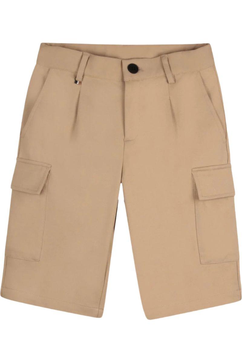 מכנסי ברמודה BOSS כיסים בצד לילדים