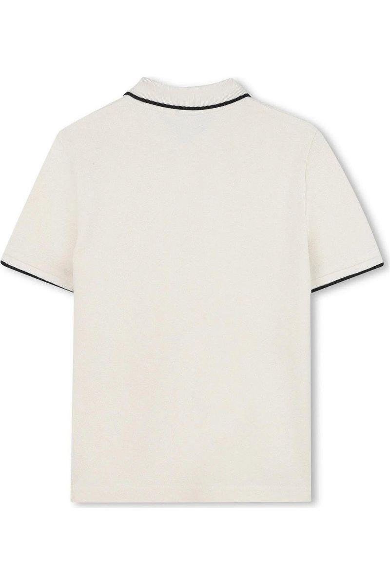 חולצת צווארון BOSS לוגו מותג בצד לילדים