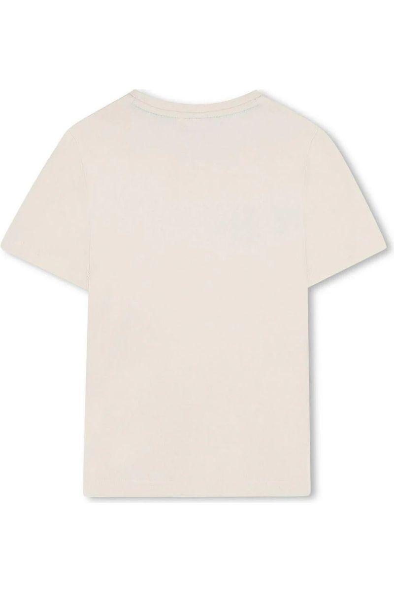 חולצת טישירט BOSS הדפס לוגו מותג באמצע לילדים