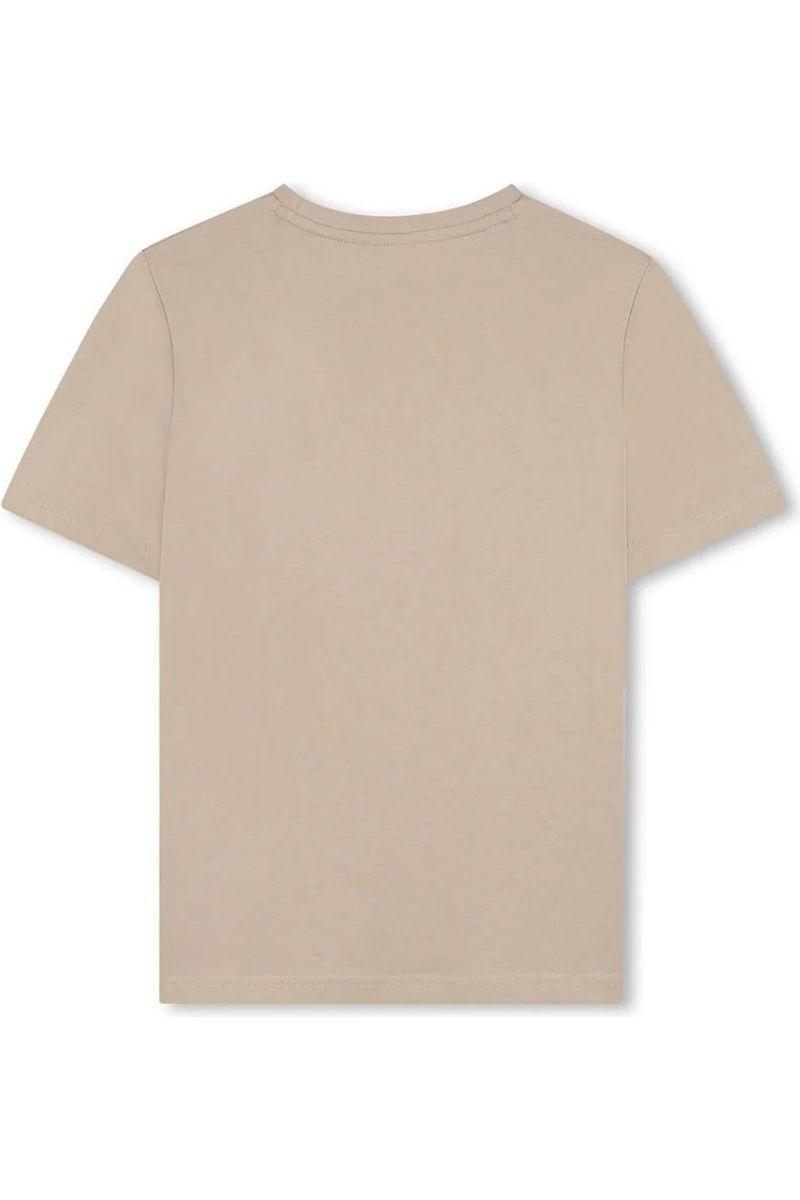 חולצת טישירט BOSS הדפס לוגו מותג באמצע לילדים