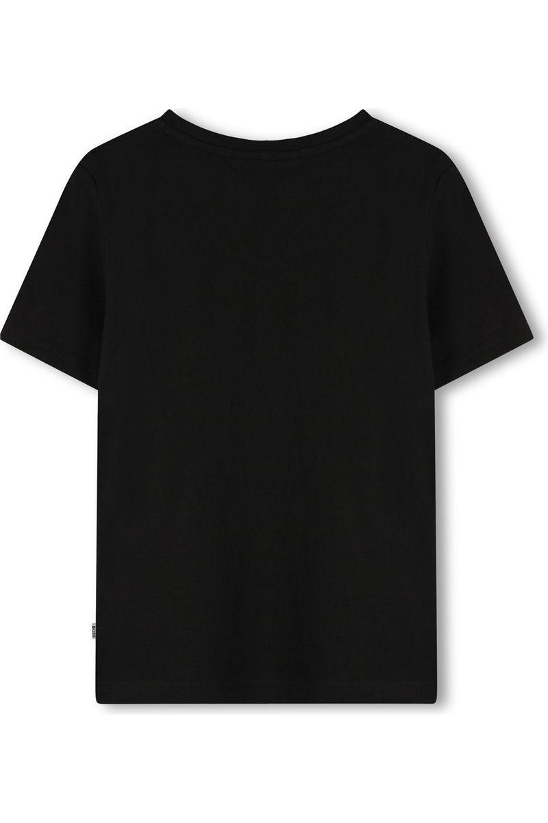 חולצת טישירט BOSS בעיצוב גרפי בחזית לילדים